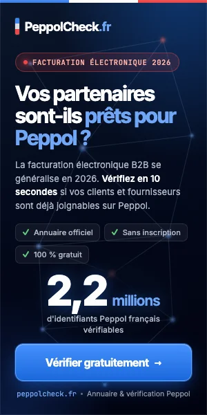 PeppolCheck.fr, vérification gratuite des partenaires joignables sur Peppol